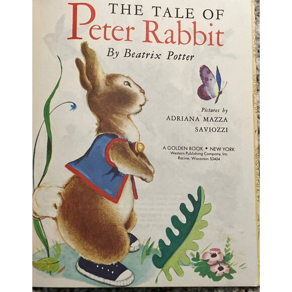 The Tale Of Peter Rabbit By Beatrix Potter Hardcover Little Golden Book - Picture 3 of 15